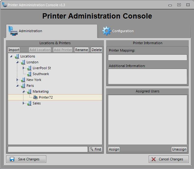 PrintMap Centrally Managed Printer Mapping Solution Admin Console.JPG